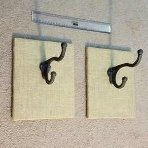 Set of rustic hooks